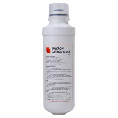 M9MP - 8" Carbon Block (1um) with Scale Inhibitor (Replacement Cartridge)